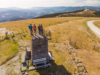 Aussichtswarte am Stuhleck in der Oststeiermark