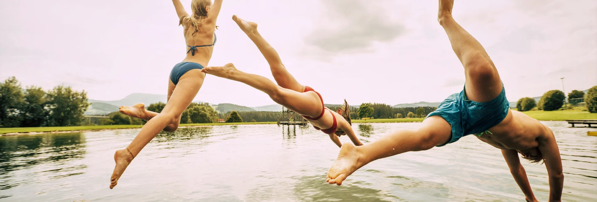 Jump into the water | © Oststeiermark Tourismus | Bernhard Bergmann