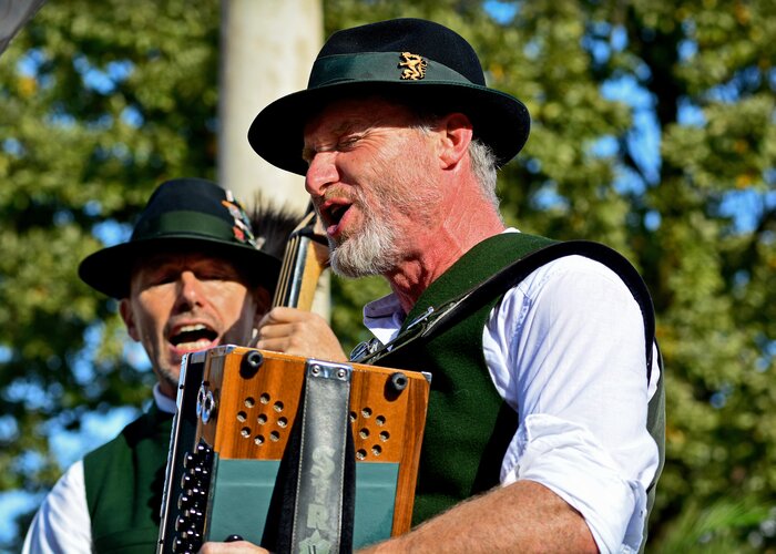 Musician at the wine festival in Hartberg | © Oststeiermark Tourismus | Christian Strassegger