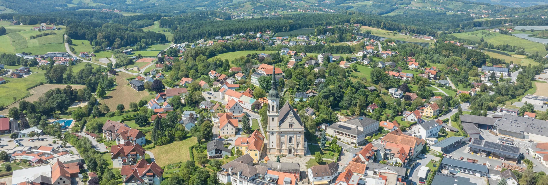 Luftaufnahme Pischelsdorf im ApfelLand