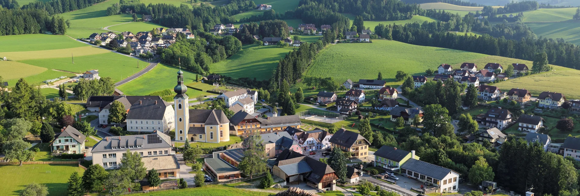 Ortskern in St. Jakob im Walde in der Oststeiermark