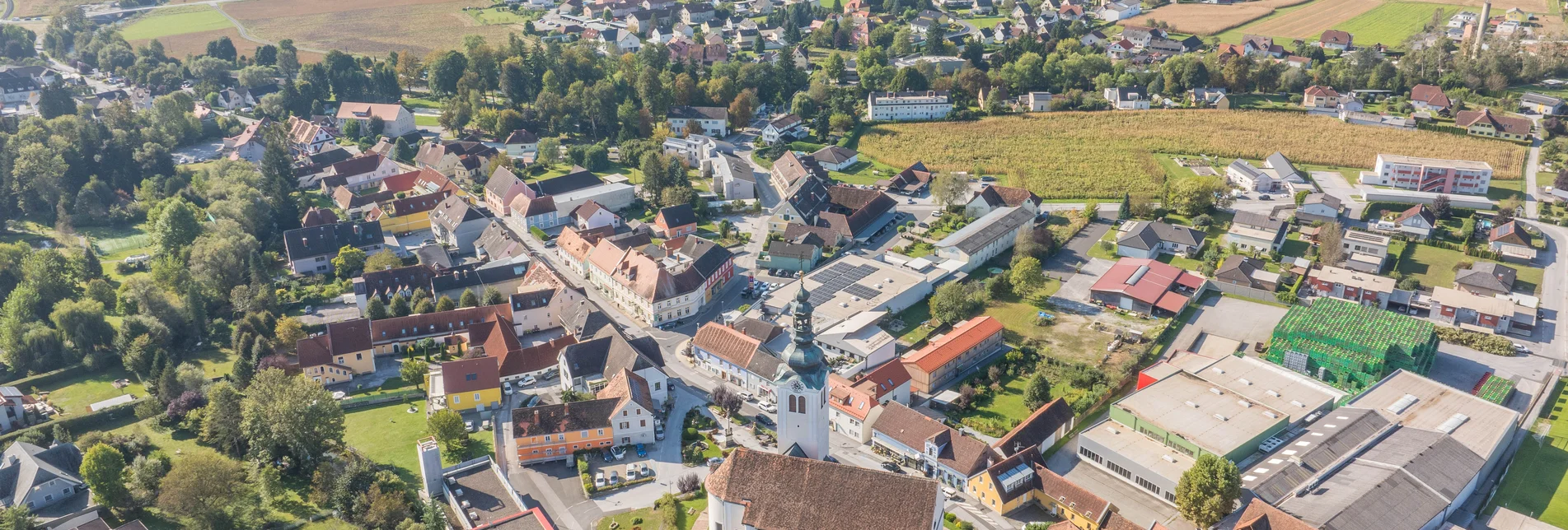 Luftaufnahme in St Ruprecht an der Raab
