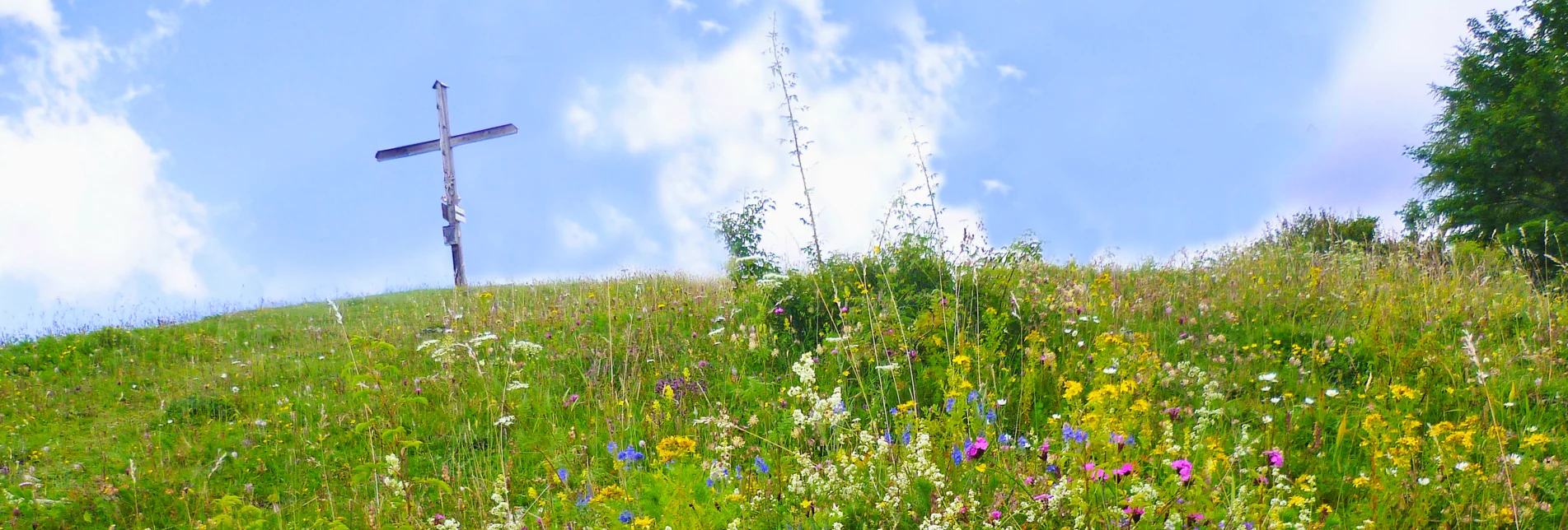Gipfelkreuz Gschaid-Nock in der Oststeiermark | © TV Oststeiermark | Christine Pollhammer