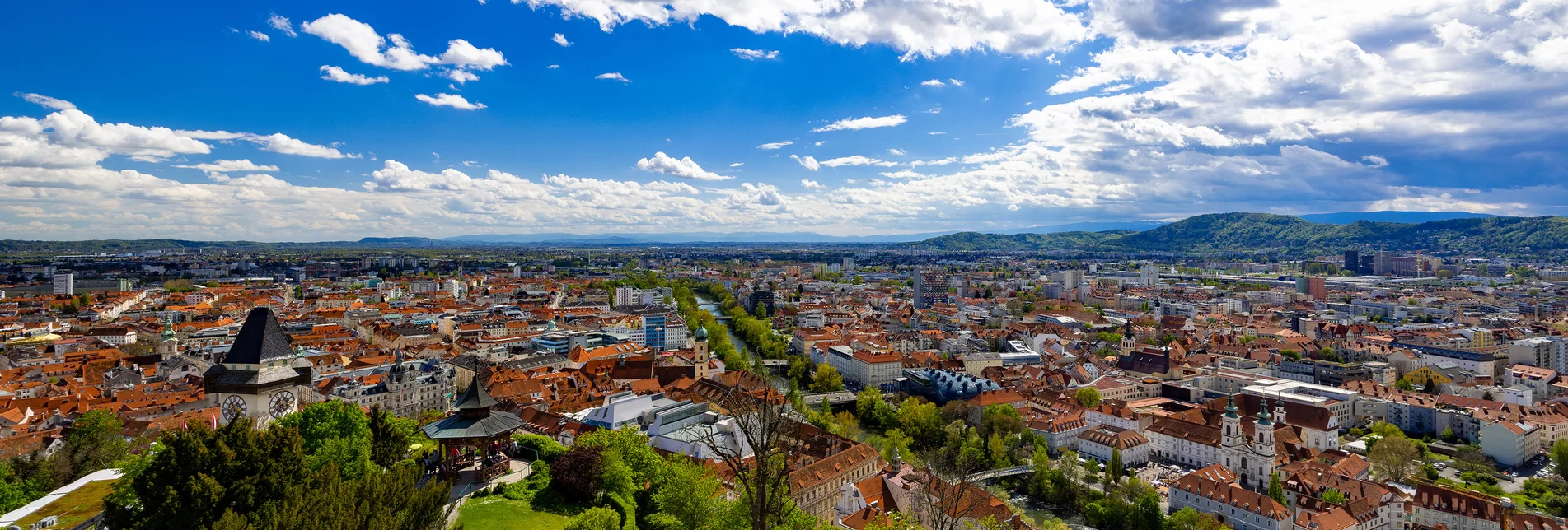 Aussicht vom Schlossberg | © Graz Tourismus | Harry Schiffer