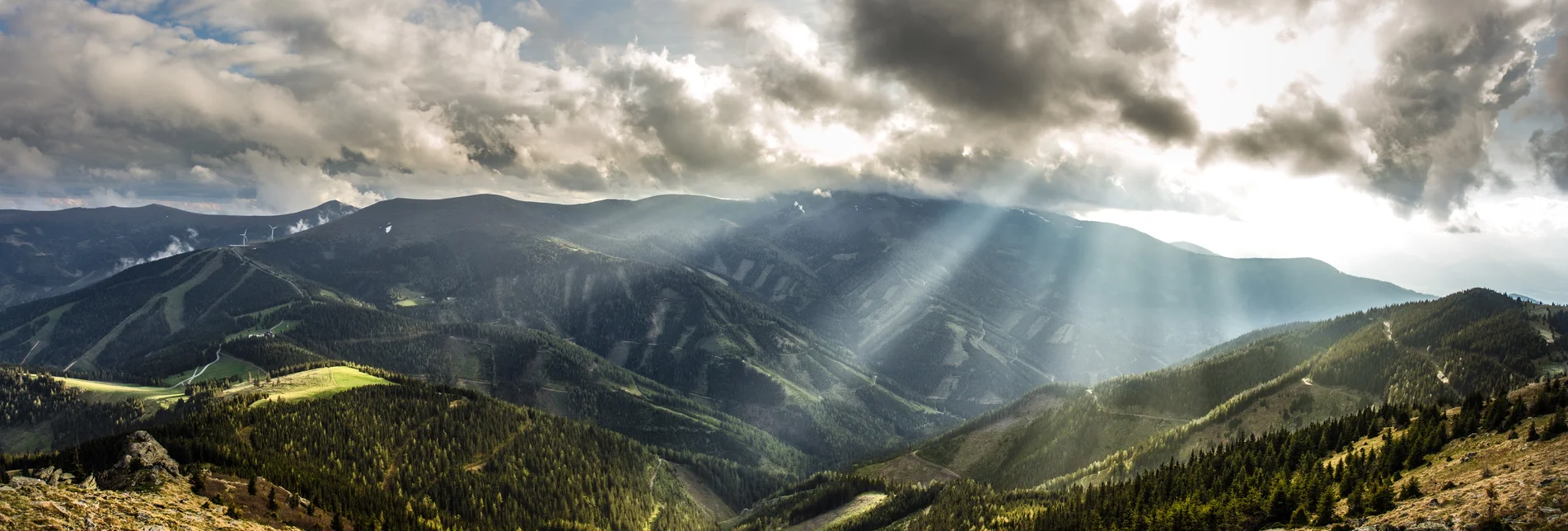 Blick vom Rappoldkogel auf den Salzstiegl