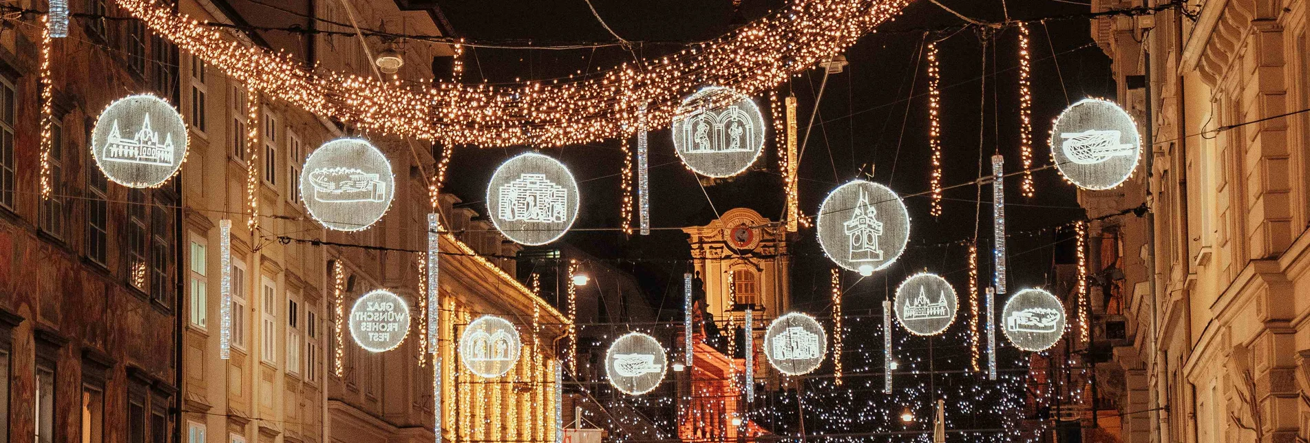 Christmas Lights in Herrengasse Graz | © Graz Region | studio draussen