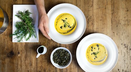 Kürbiscremesuppe in der Gastwirtschaft Tanzmühle | © TVB Südsteiermark | Nadine Geuter Photography