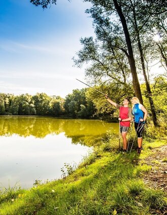 Nordic walking by the path of water | © Erlebnisregion Thermen- & Vulkanland