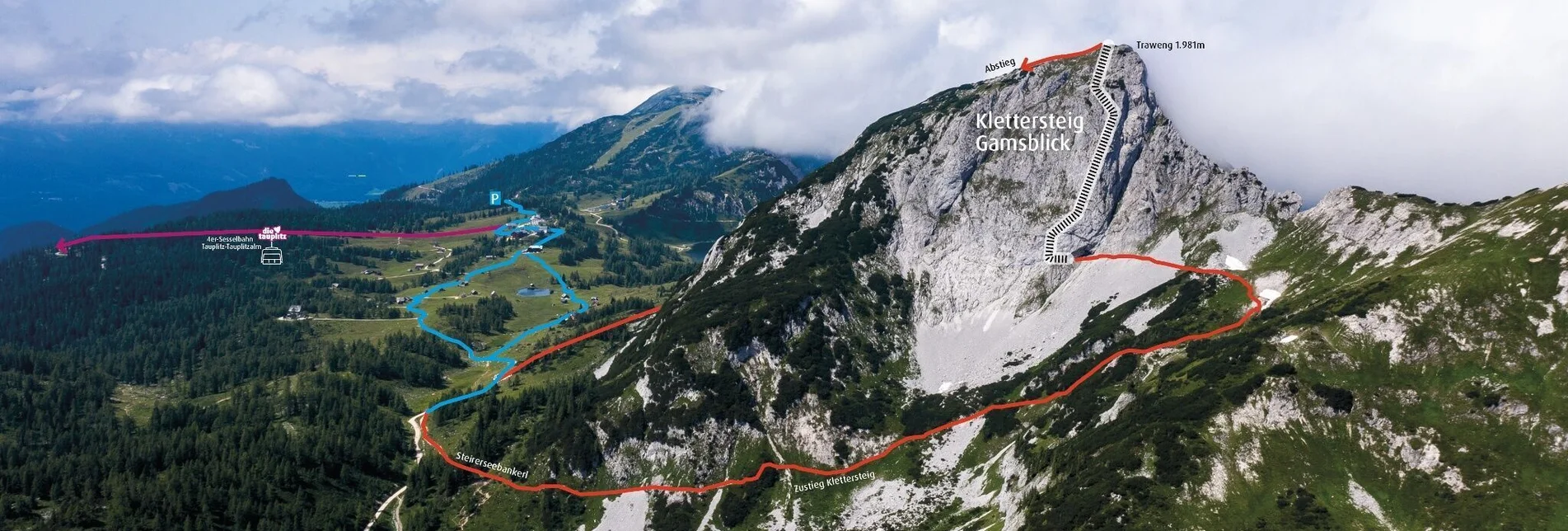 Via Ferrata Via ferrata "Gamsblick" - Touren-Impression #1 | © TVB Ausseerland Salzkammergut