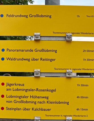Ausgangspunkt Parkplatz Raiffeisenbank, Weg entspricht Tour Nr. 45d | WEGES OGw | © WEGES OG