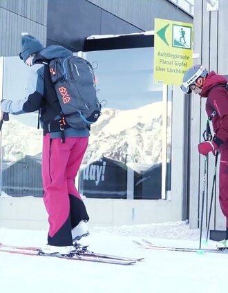 Skitour auf den Planai Gipfel - Aufstiegsspur | © Planai