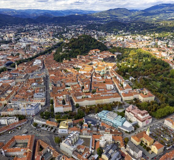 Graz from above | © Steiermark Tourismus | Harry Schiffer