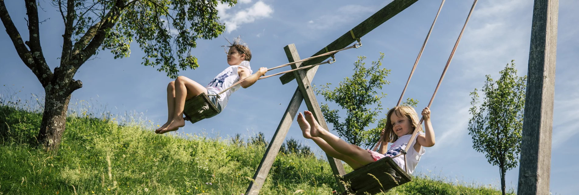 On the swings | © Steiermark Tourismus | Bernhard Bergmann