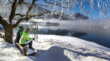 Langläufer-Pause am Grundlsee | © STG | Tom Lamm