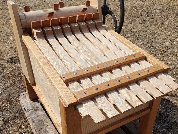 In der neuen Turmratsche stecken über 200 Arbeitsstunden.  In der neuen Turmratsche stecken über 200 Arbeitsstunden.