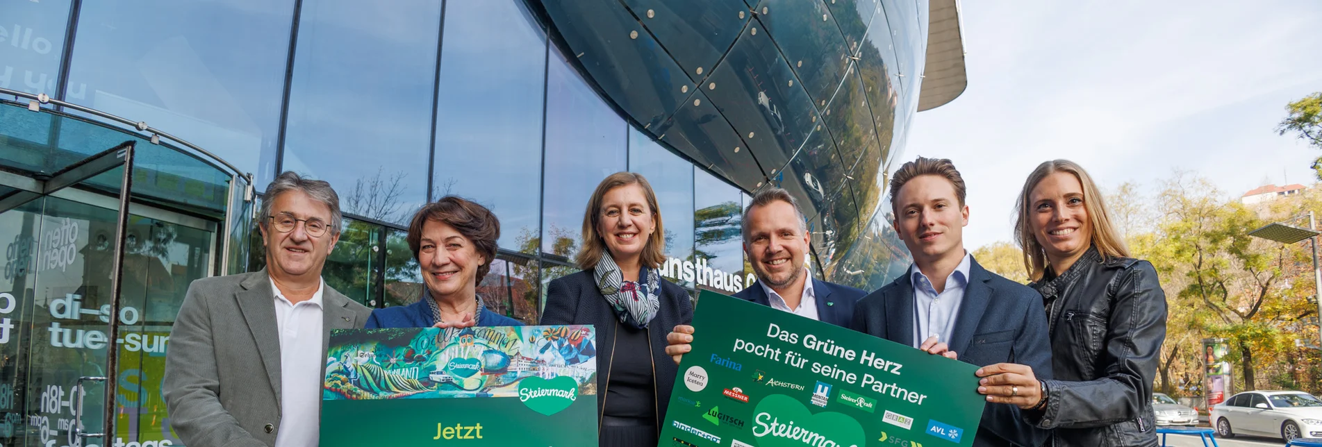Manfred Hohensinner (frutura), Kathryn List (AVL List),  Tourismuslandesrätin Barbara Eibinger-Miedl, Michael Feiertag (Steirische Tourismus und Standortmarketing GmbH), Florian Pachleitner (Michael Pachleitner Group), Elisabeth Mittelbach-Krenn i.V. für Andreas Cretnik (ALWERA Gruppe) Manfred Hohensinner (frutura), Kathryn List (AVL List),  Tourismuslandesrätin Barbara Eibinger-Miedl, Michael Feiertag (Steirische Tourismus und Standortmarketing GmbH), Florian Pachleitner (Michael Pachleitner Group), Elisabeth Mittelbach-Krenn i.V. für Andreas Cretnik (ALWERA Gruppe)