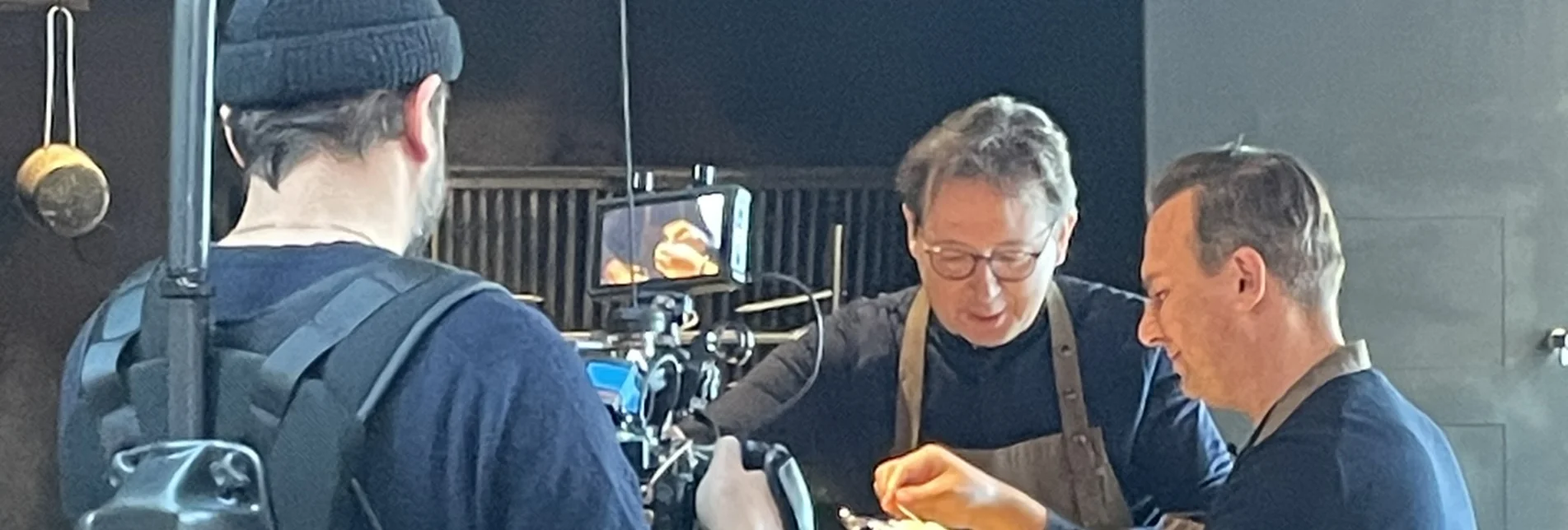 Tim Raue mit Sternekoch Heinz Reitbauer Tim Raue mit Sternekoch Heinz Reitbauer