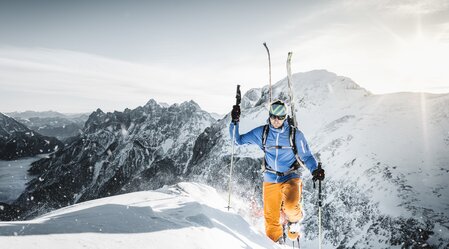 Skitourengeher am Riffel im Geäsuse | © Nationalpark Gesäuse / Stefan Leitner | Stefan Leitner