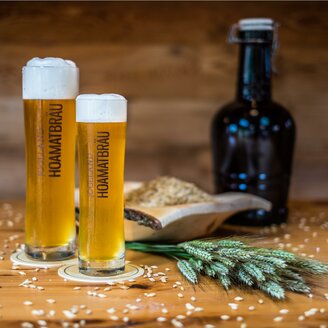 Joglland Hoamatbräu_Beerglasses_Eastern Styria | © Joglland Hoamatbräu