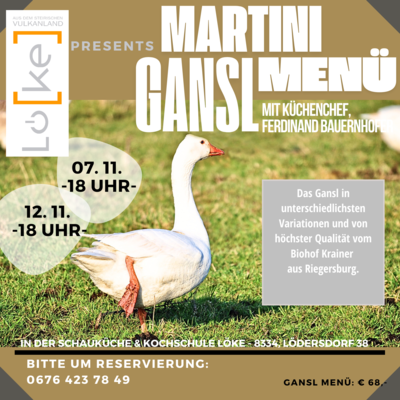 Löke Martini Gansl Menü | © Ferdinand Bauernhofer
