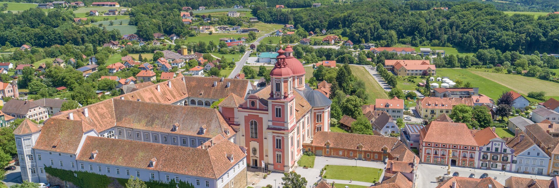 Aerial photo Pöllau_Eastern Styria | © Naturpark Pöllauer Tal