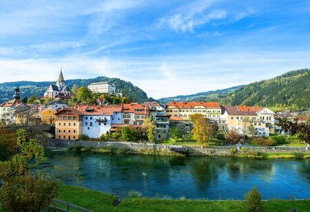 Blick aufs Schloss Murau