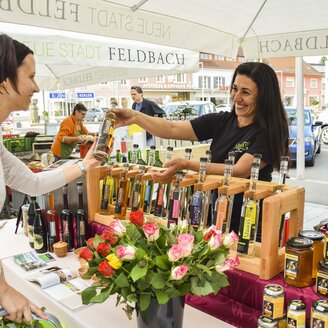 Bauernmarkt am Hauptplatz | © Stadtgemeinde Feldbach