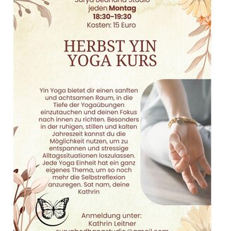 Herbst Yin Yoga | © Surya Bedhana Kathrin Leitner