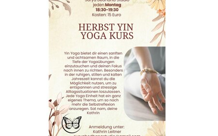 Herbst Yin Yoga | © Surya Bedhana Kathrin Leitner