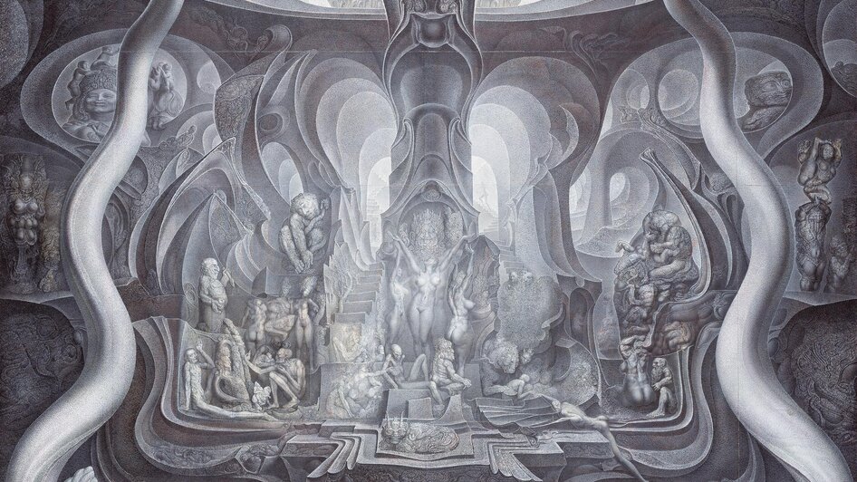 Bleistiftzeichnung-Ernst Fuchs-Murtal-Steiermark | © Ernst Fuchs Museum