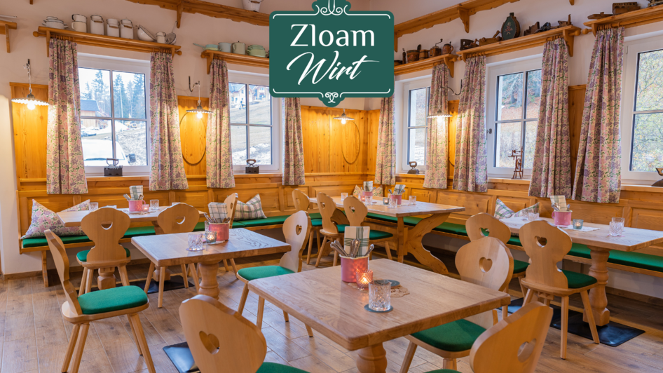 Narzissendorf Zloam, Zloam Wirt, Stube | © Zloam Wirt, www.zloamwirt.at