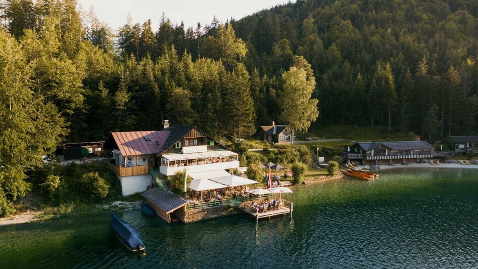 Strandcafe , Altaussee, Blick von oben | © Strandcafe