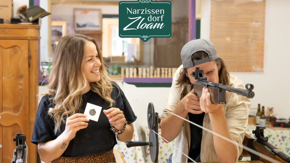 Narzissendorf Zloam, Zimmergewehrschießen Sonntag | © Narzissendorf Zloam, www.zloam.at