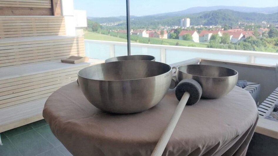 Saunaaufguss mit Klangschalen | © Die Abbilderei