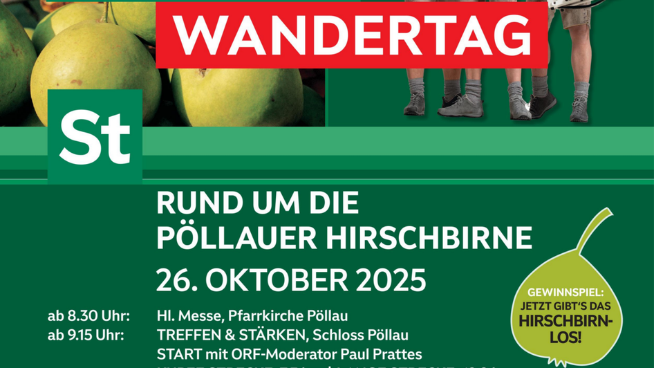 Plakat_RundumdieHirschbirne_Pöllau_Oststeiermark | © Naturpark Pöllauer Tal