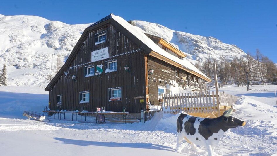 Grazerhütte im Winter, Tauplitzalm | © Grazerhütte, Münzberg