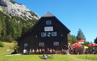 Grazerhütte, Tauplitzalm, Gastgarten | © Grazerhütte