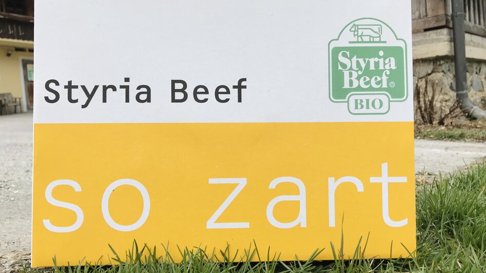 Styria Beef Schild