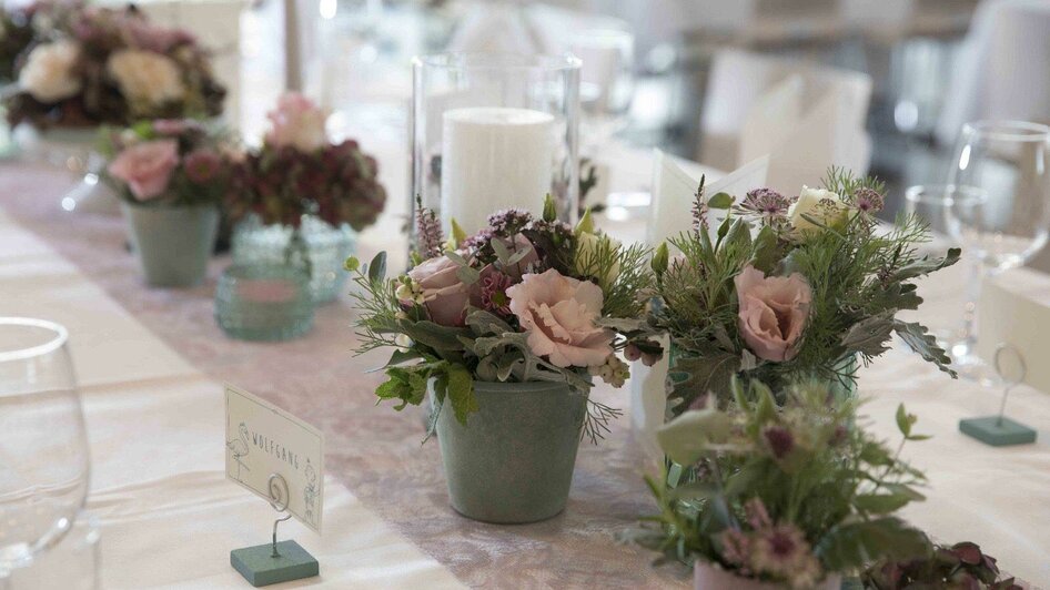 Hochzeitsgestecke | © Blumen Jogl