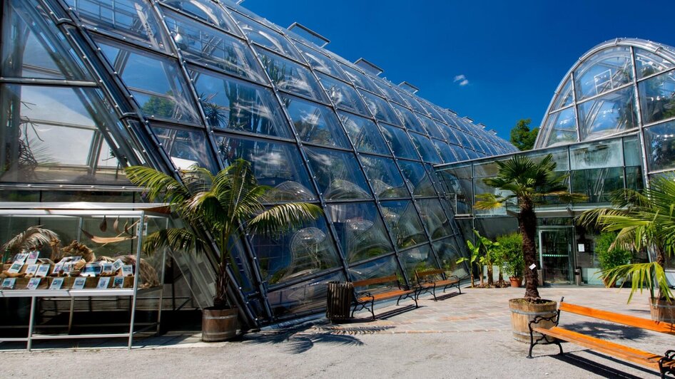 Glashäuser im Botanischen Garten Graz | © Graz Tourismus-Harry Schiffer