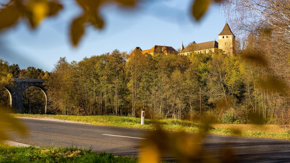 Blick auf Burg Thalberg in Dechantskirchen | © Kräuterregion Wechselland / Oststeiermark Tourismus