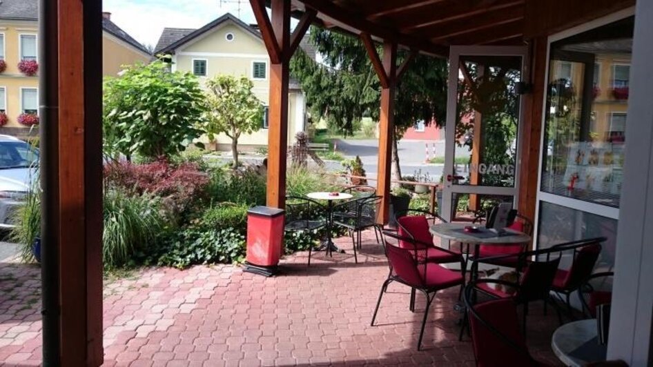 Gastgarten | © Bäckerei Kranich Gastgarten | © Bäckerei Kranich