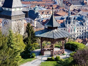 Chinesischer Pavillon am Grazer Schlossberg | © Graz Tourismus - Harry Schiffer