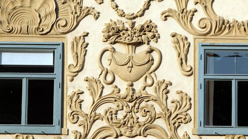 Barockdetails an der Fassade des Luegghauses Graz | © Graz Tourismus-Harry Schiffer