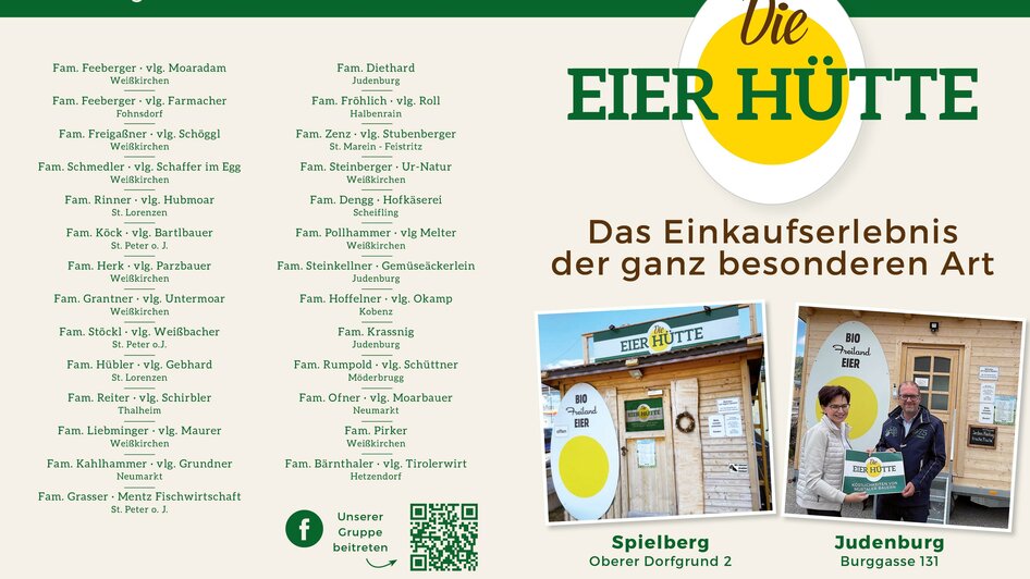 Eierhütte-Judenburg-Folder1-Murtal-Steiermark | © Eierhütte