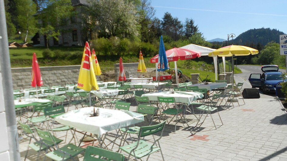 Gastgarten | © Dorfgasthaus Halltal/Fam. Baumgartner