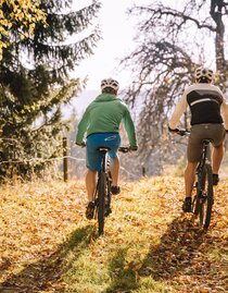 E-Bike Verleih_Radfahrer auf Waldweg_Oststeiermark | © Tourismusverband Oststeiermark | Bernhard Bergmann | © Tourismusverband Oststeiermark