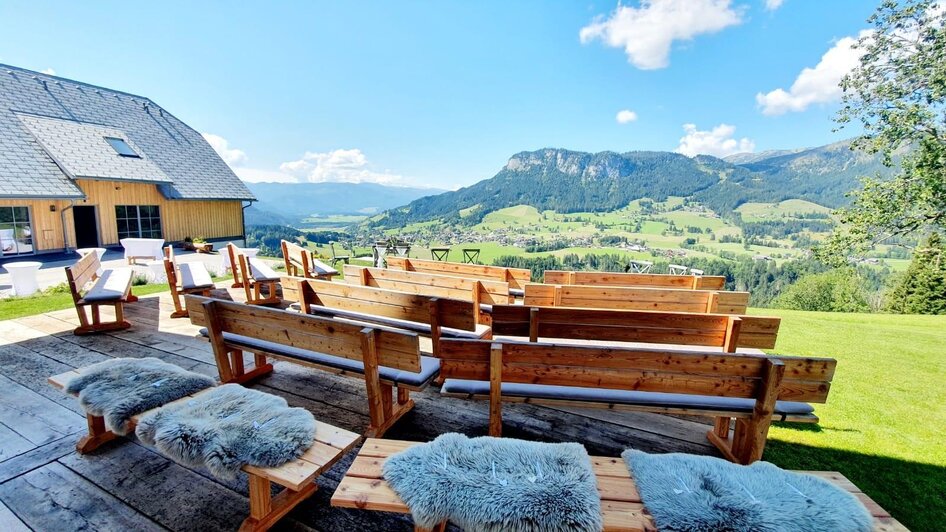 Terrasse freie Trauungen | © Egger-Gut