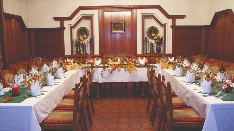 Gasthof Pfleger - Festlich gedeckte Tafel | © Gasthof Pfleger