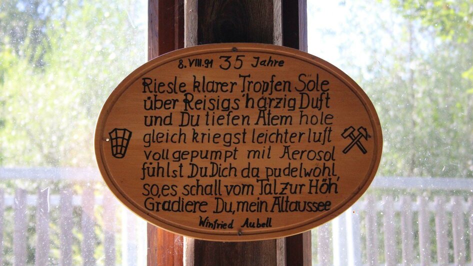 Gradieranlage, Altaussee, Schild | © Viola Lechner